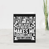 Pop Pop Pap Shirt Valentijn Vaders Dag Kerstmis Kaart (Voorkant)