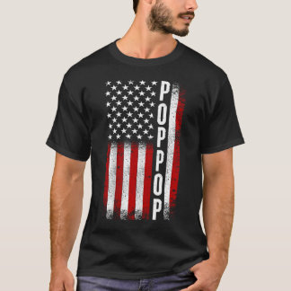Pop-Pop Patriotic American USA Flag Best Pop Pop T-shirt