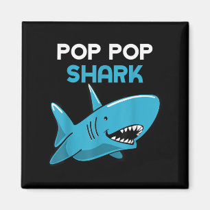 Pop-pop Shark Funny Familie Opa Poppop Magneet