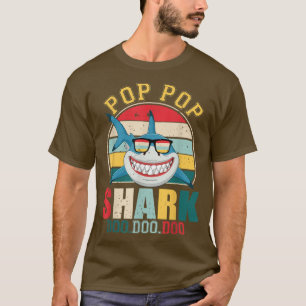 Pop Pop Shark Shirt Vaderdag voor Pop Pop