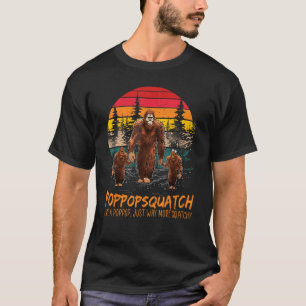 Pop Pop Squatch als een opa gewoon veel meer squat T-shirt