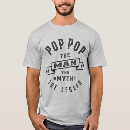 Pop Pop The Myth T-shirt (Voorkant)