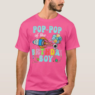 Pop-Pop van de 'Birthday Astronaut Boy Space Party T-shirt
