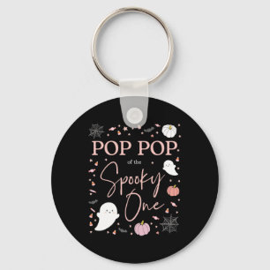 Pop Pop van de Spooky One Girl Eerste Verjaardag R Sleutelhanger