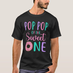 Pop Pop van de Sweet One Opa 1e Verjaardag Meisje T-shirt