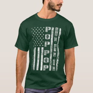 Pop Pophe Manhe Mythe Legende US Vlag T-shirt grap