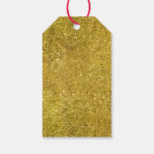 Pop Pour Celebrate Gold Faux Glitter Custom Wine Cadeaulabel (Achterkant)