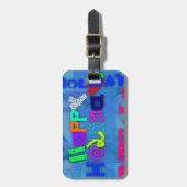 Pop Prettige feestdagen Bagagelabel (Voorkant verticaal)