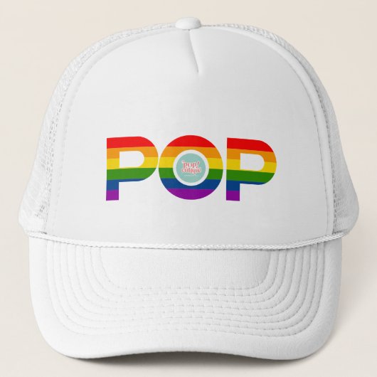Pop Pride Trucker Hat Pet (Voorkant)