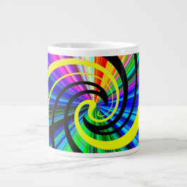 Pop psychedelic grote koffiekop