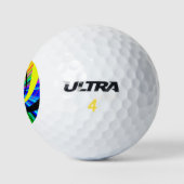 Pop psychedelisch golfballen (Logo)