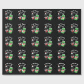 Pop Quiz Funny Soda Pop Pun Dark BG Cadeaupapier (Vlak)