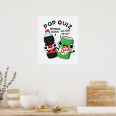Pop Quiz Funny Soda Pop Pun Poster (Keuken)