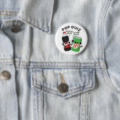 Pop Quiz Funny Soda Pop Pun Ronde Button 5,7 Cm (In situ)