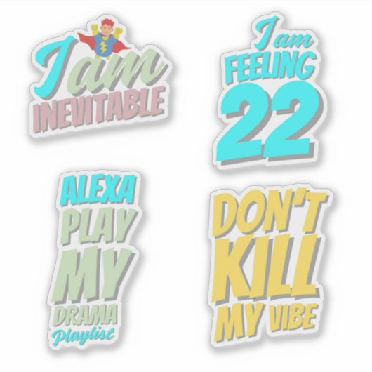 Pop Quotes Sticker (Voorkant)