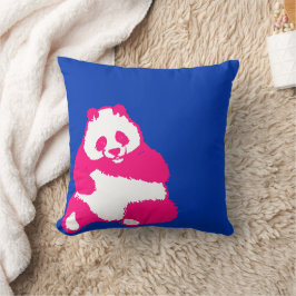 Pop Red Panda Ink Blue Sierkussen