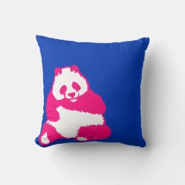 Pop Red Panda Ink Blue Sierkussen