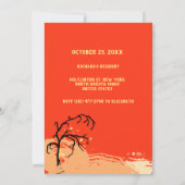 Pop Retro Kleurrijke Abstracte Halloween Party Kaart (Achterkant)