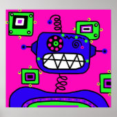 Pop Robot Poster (Voorkant)