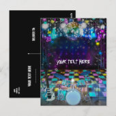 Pop Rock Ster Verjaardagsfeest Bedankt Briefkaart (Voorkant / Achterkant)