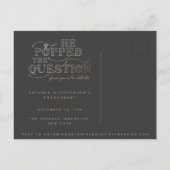 Pop roept uitnodigingen van de fizz verlovingspart (Achterkant)