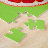 Pop roze grapefruits originele waterverf legpuzzel (Zijkant)