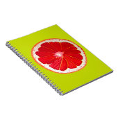 Pop roze grapefruits originele waterverf notitieboek (Rechterzijde)