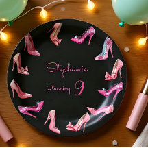 Pop roze hoge hak schoenen meisje verjaardagsfeest