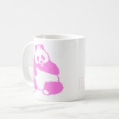 Pop Roze Panda Mok (Voorkant links)