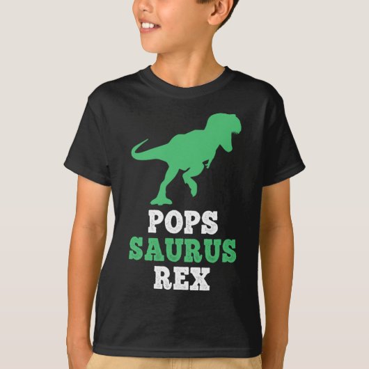 Pop-saurus Rex Dino Dinosaur Popssaurus Funny T-shirt (Voorkant)