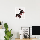 Pop Schaatsen veranderen Art Dubbed Canvas Poster (Thuiskantoor)