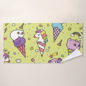 Pop Schattige Ice Cream: Dierenmotief Badhanddoek (Badhanddoek)