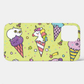 Pop Schattige Ice Cream: Dierenmotief Case-Mate iPhone Case (Achterkant (horizontaal))