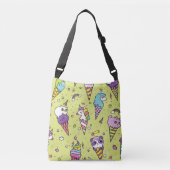 Pop Schattige Ice Cream: Dierenmotief Crossbody Tas (Voorkant)