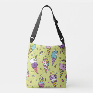 Pop Schattige Ice Cream: Dierenmotief Crossbody Tas