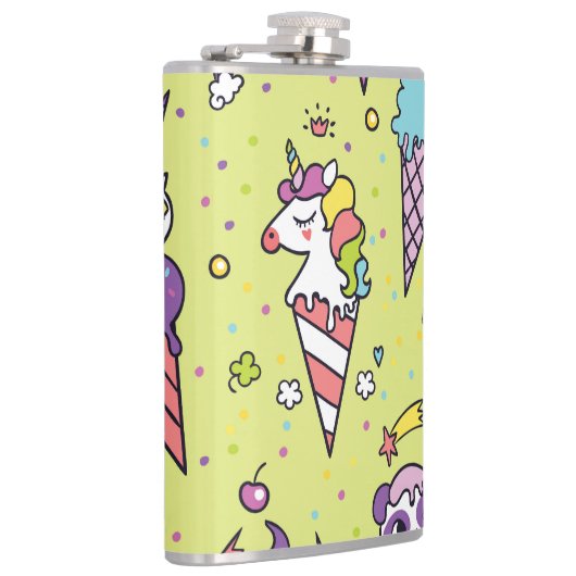 Pop Schattige Ice Cream: Dierenmotief Heupfles (Rechts)