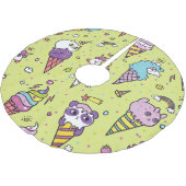 Pop Schattige Ice Cream: Dierenmotief Kerstboom Rok (Gekanteld)