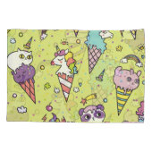 Pop Schattige Ice Cream: Dierenmotief Kussensloop (Achterkant)