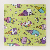 Pop Schattige Ice Cream: Dierenmotief Legpuzzel (Horizontaal)