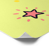 Pop Schattige Ice Cream: Dierenmotief Poster (Hoek)