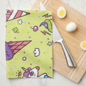 Pop Schattige Ice Cream: Dierenmotief Theedoek (Quarter Fold)