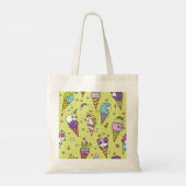 Pop Schattige Ice Cream: Dierenmotief Tote Bag (Achterkant)