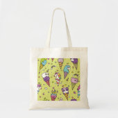 Pop Schattige Ice Cream: Dierenmotief Tote Bag (Voorkant)