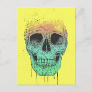 Pop schedel briefkaart