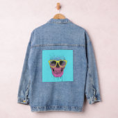 Pop schedel met bril denim jacket (Hangar)
