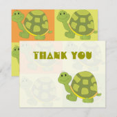 Pop schildpad Dank u, opmerkingen Notitiekaartje (Voorkant / Achterkant)