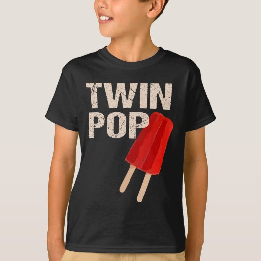 Pop Shirt cadeau voor opa tweeling vader vaders da (Voorkant)