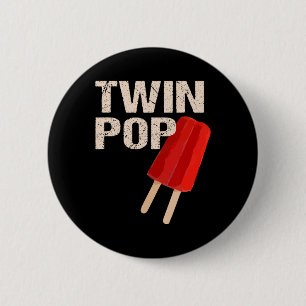 Pop Shirt cadeau voor opa tweeling vader vaders da Ronde Button 5,7 Cm