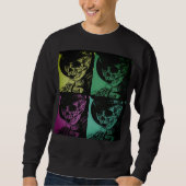 Pop Skull Meisje Sweatshirt (Voorkant)
