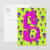 Pop Skulls Briefkaart (Voorkant / Achterkant)